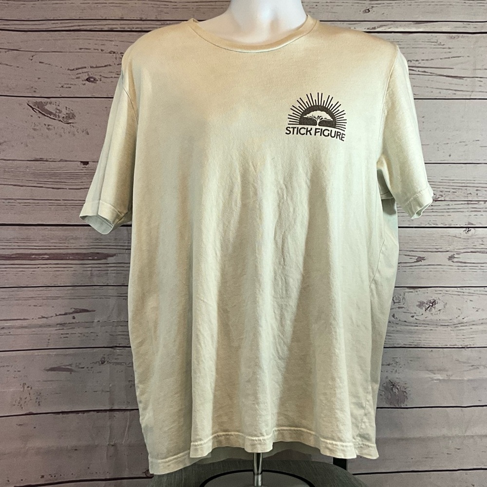 Cream Short Sleeve Men's Tee